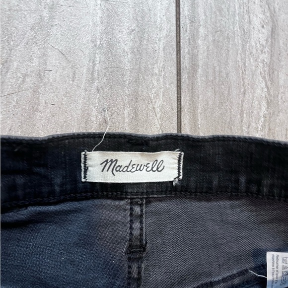 Madewell 10" High Rise Skinny Jeans Berkeley Black Button 24 - Picture 3 of 8